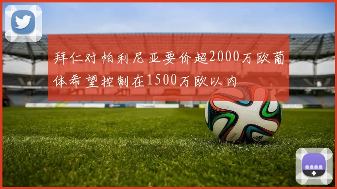 拜仁对帕利尼亚要价超2000万欧葡体希望控制在1500万欧以内